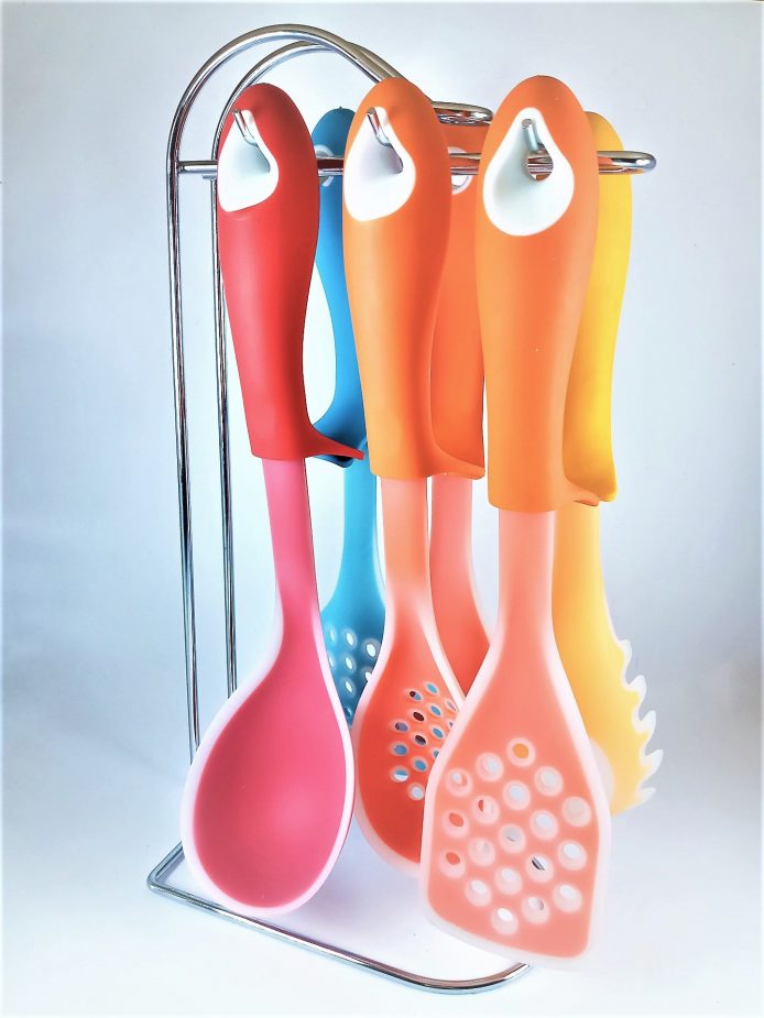 Ensemble d'ustensiles de cuisine en silicone (Ensemble de 6)