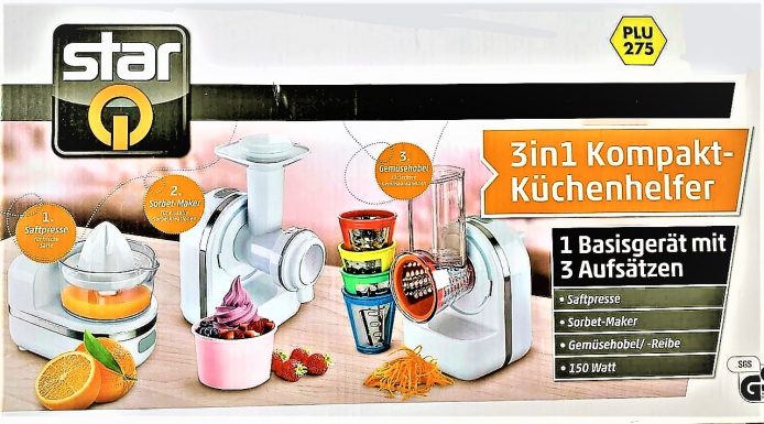 3in1 Kompakt-Küchenhelfer