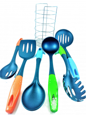 Ensemble d'ustensiles de cuisine en acier inoxydable (Ensemble de 6)